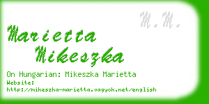 marietta mikeszka business card